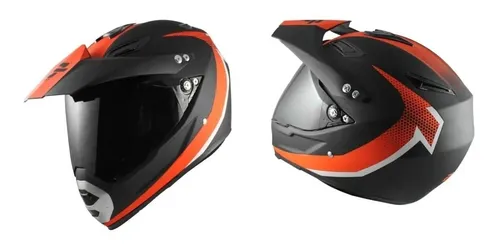 Casco Alessia Tipo Cross Con Mica Moto Mate