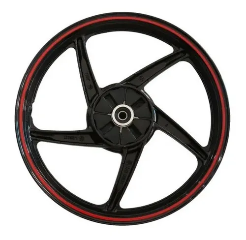 Rin Trasero Italika 125z Negro Rojo 17 Pulgadas